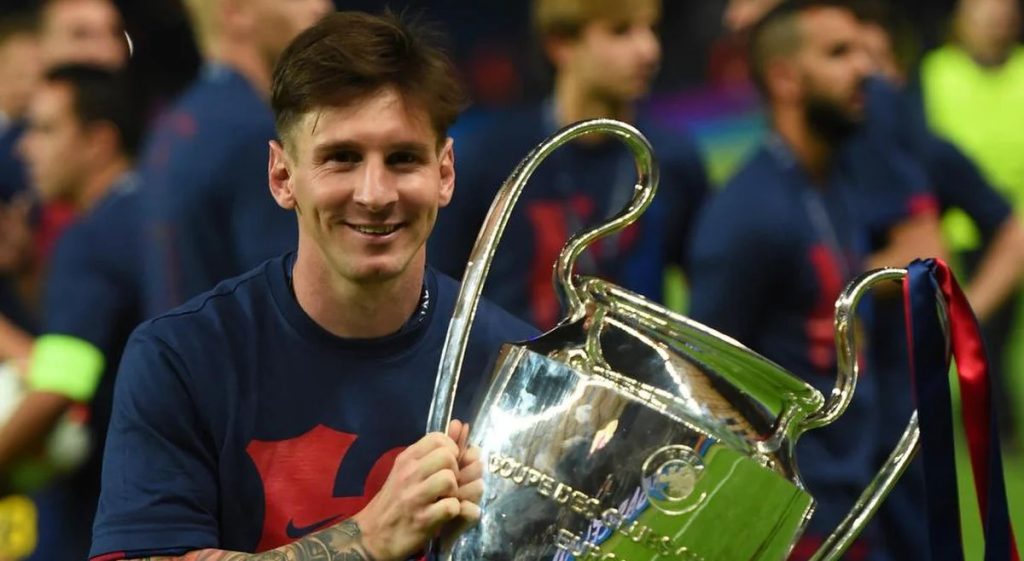 Messi vô địch Champions League mấy lần?